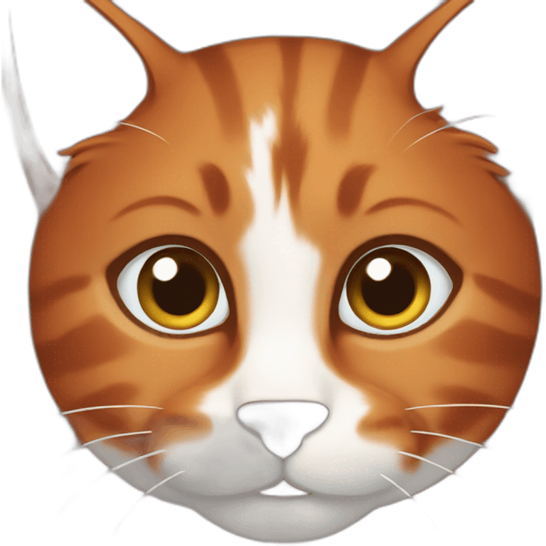 red brown cat emoji