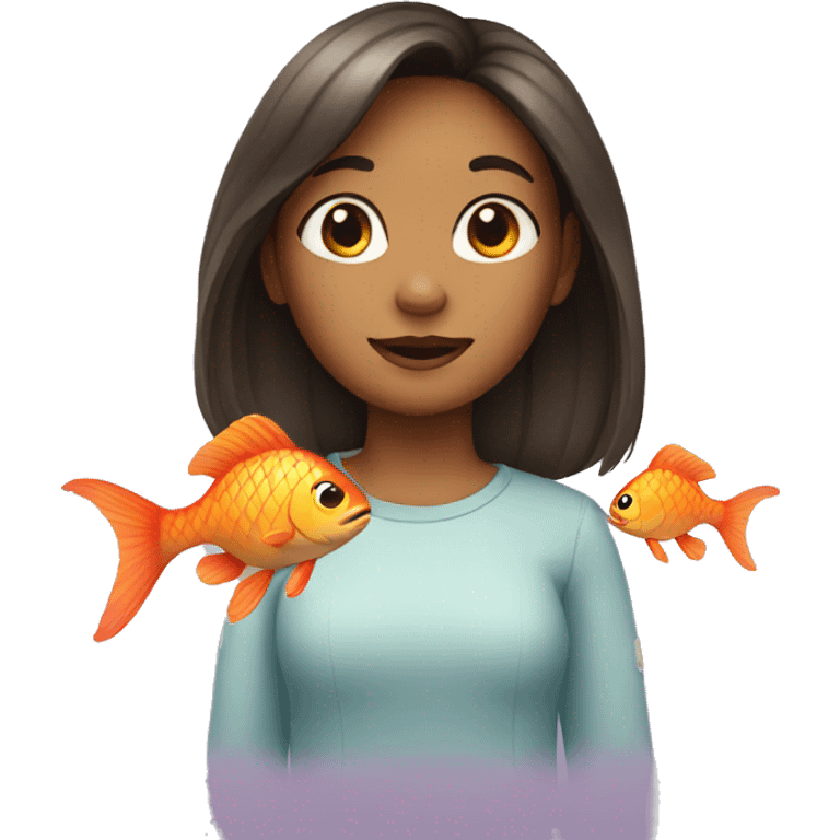 girl as a fish  emoji