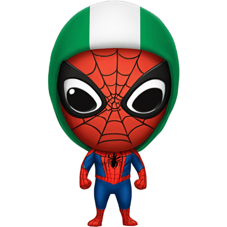 Spider-Man with Mexican flag emoji