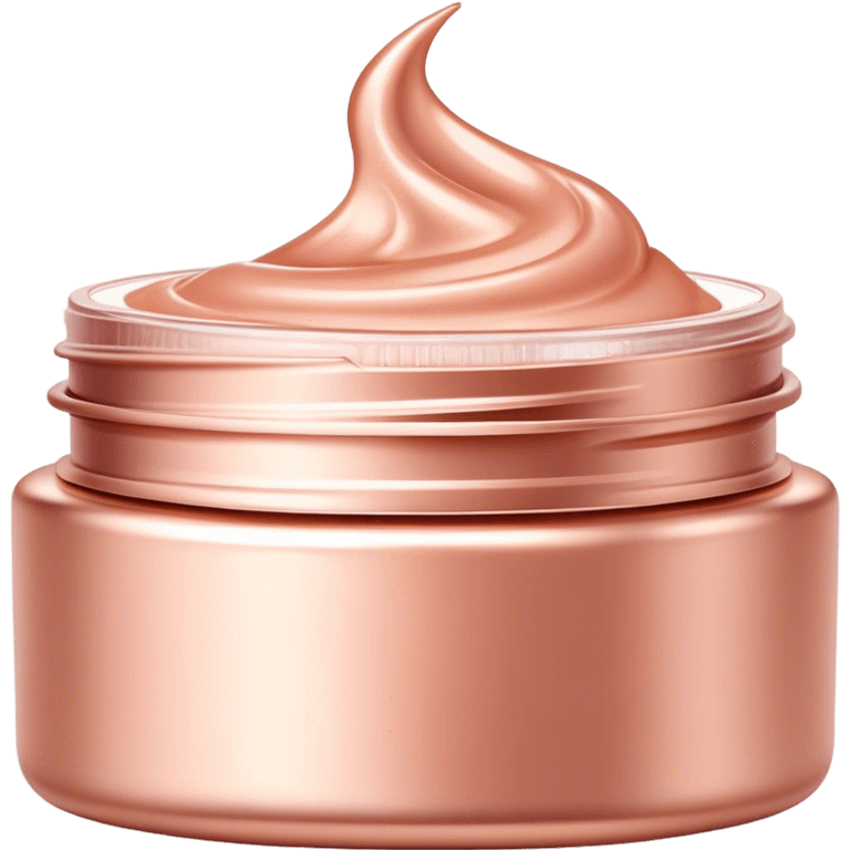 Rose gold face cream emoji