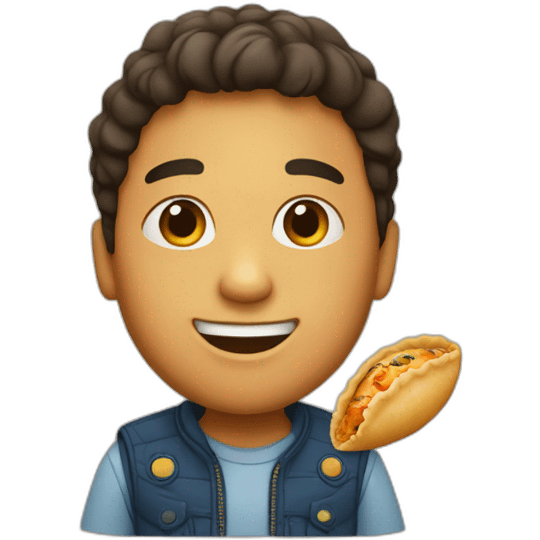 boy with empanada emoji