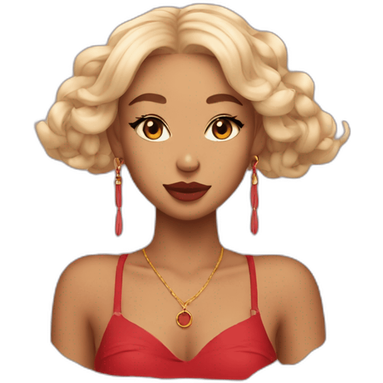 Doja cat red emoji