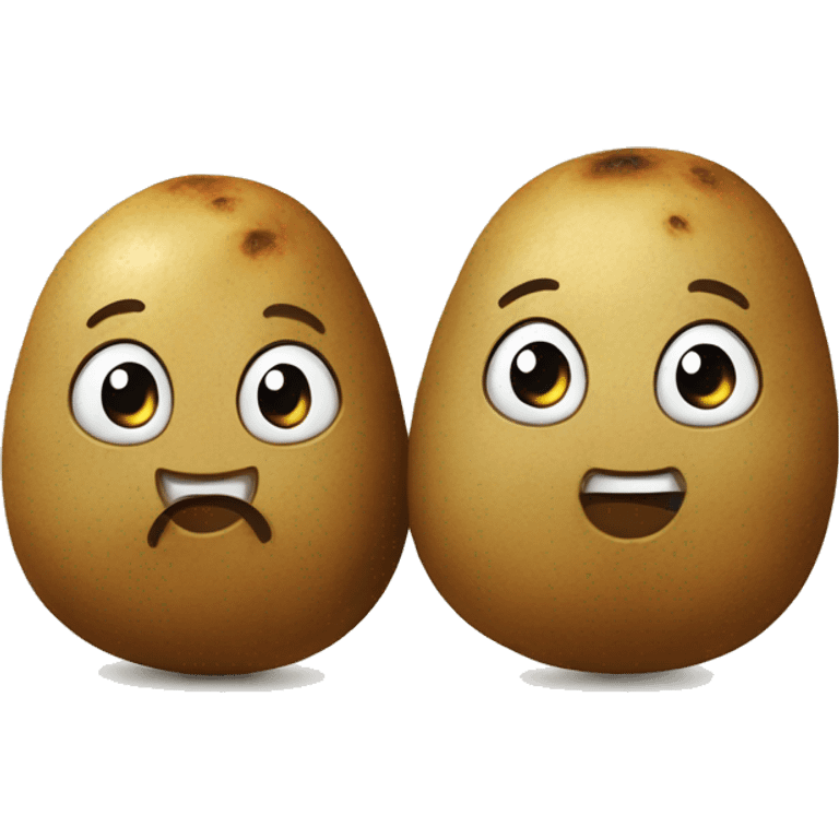 Two cute potatoes  emoji