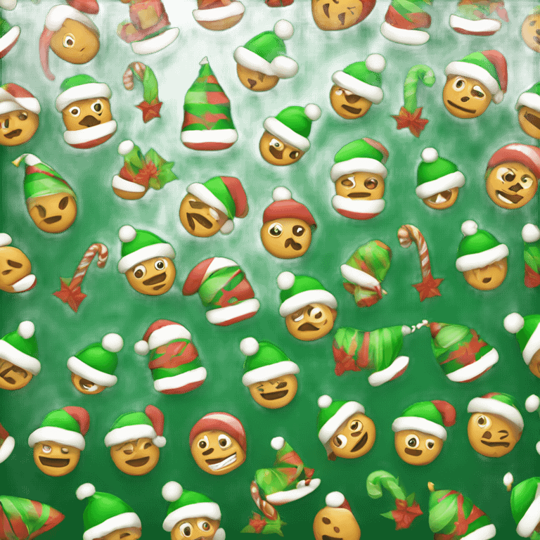 Bastón de Navidad verde emoji