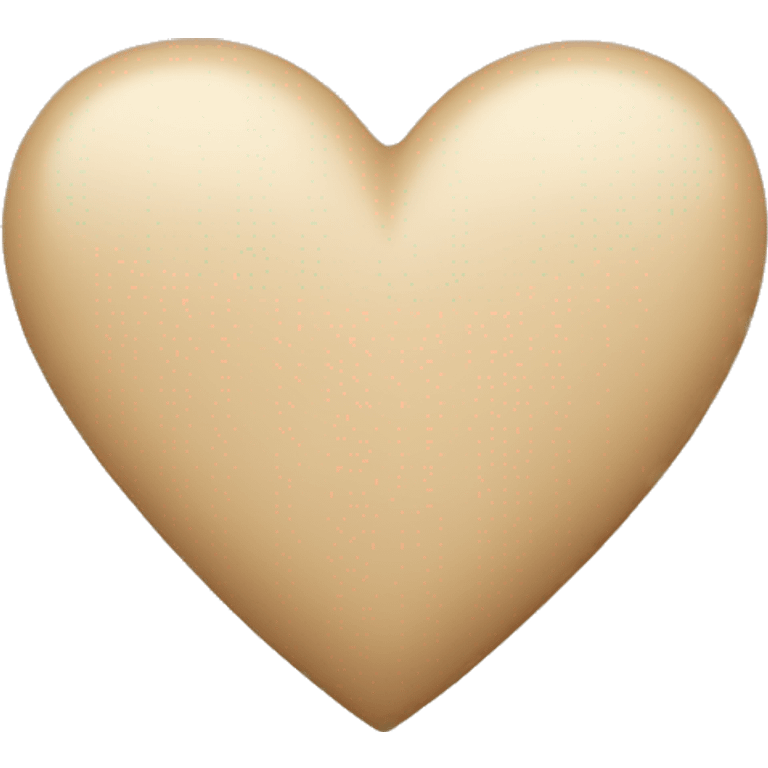 Beige heart  emoji