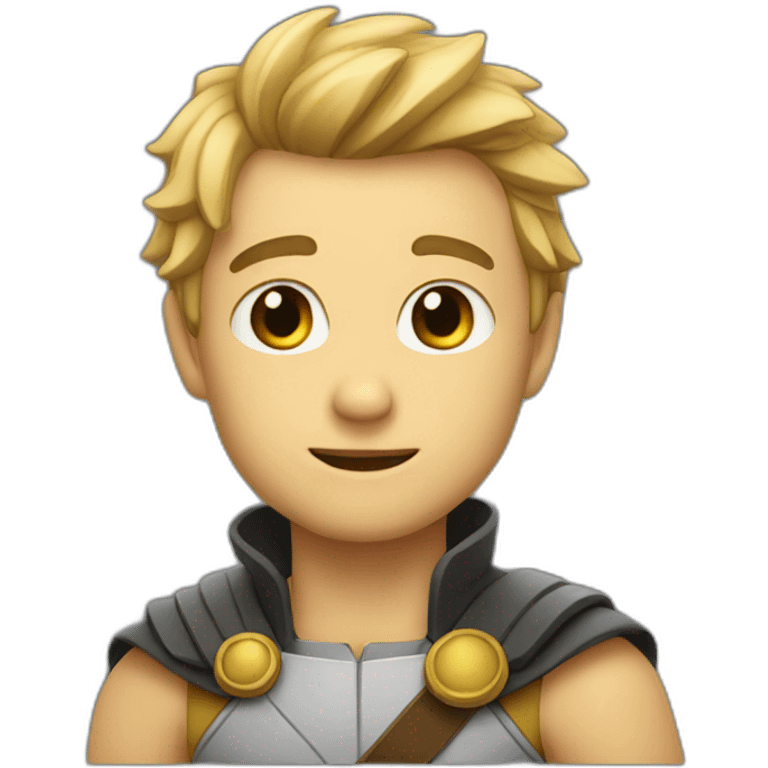 Cute hero emoji