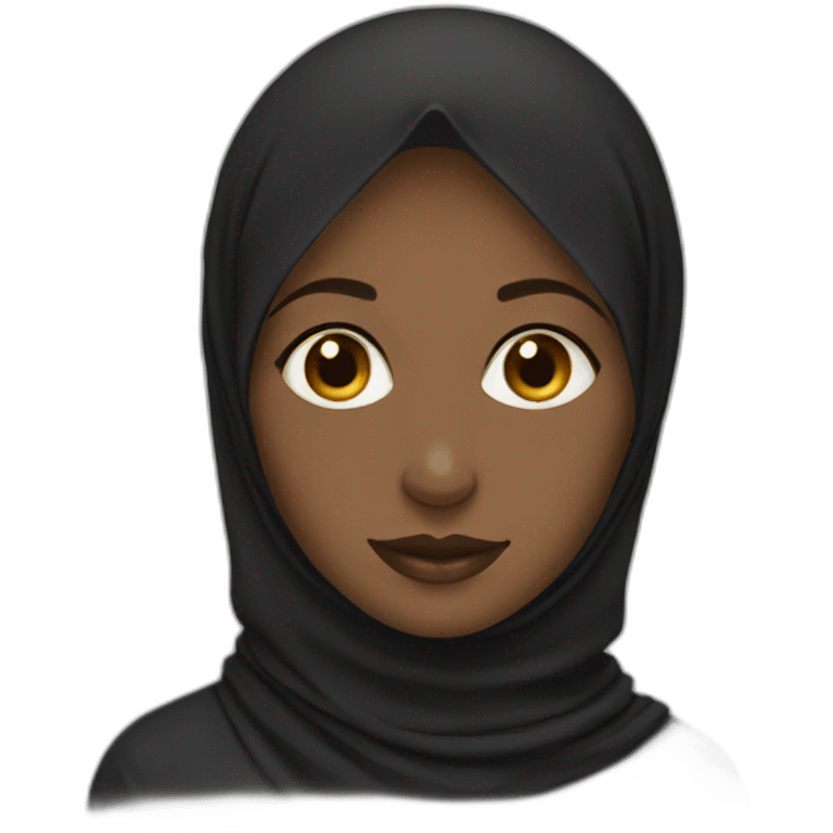 Black hijabi emoji