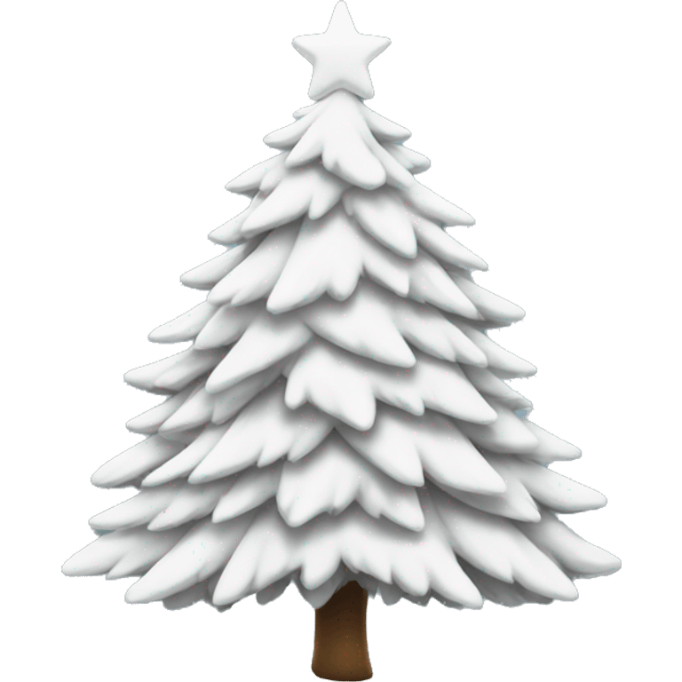 White Christmas tree emoji