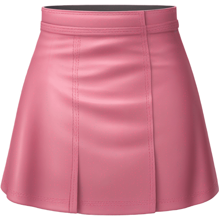 Pink leather skirt isolated emoji