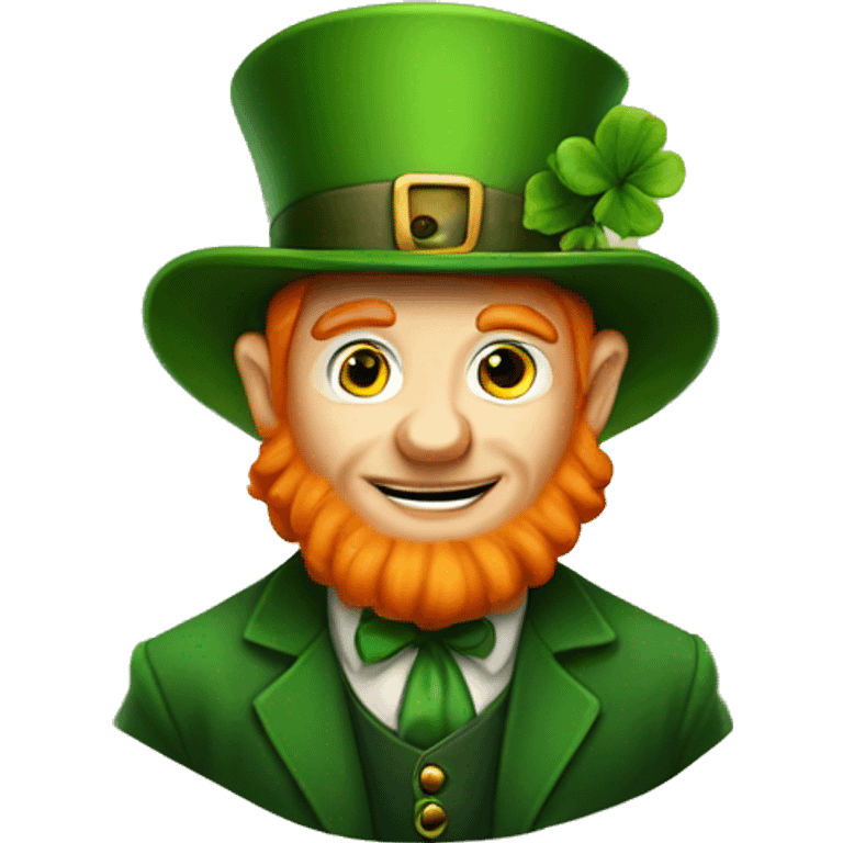 Orange hair leprechaun  emoji