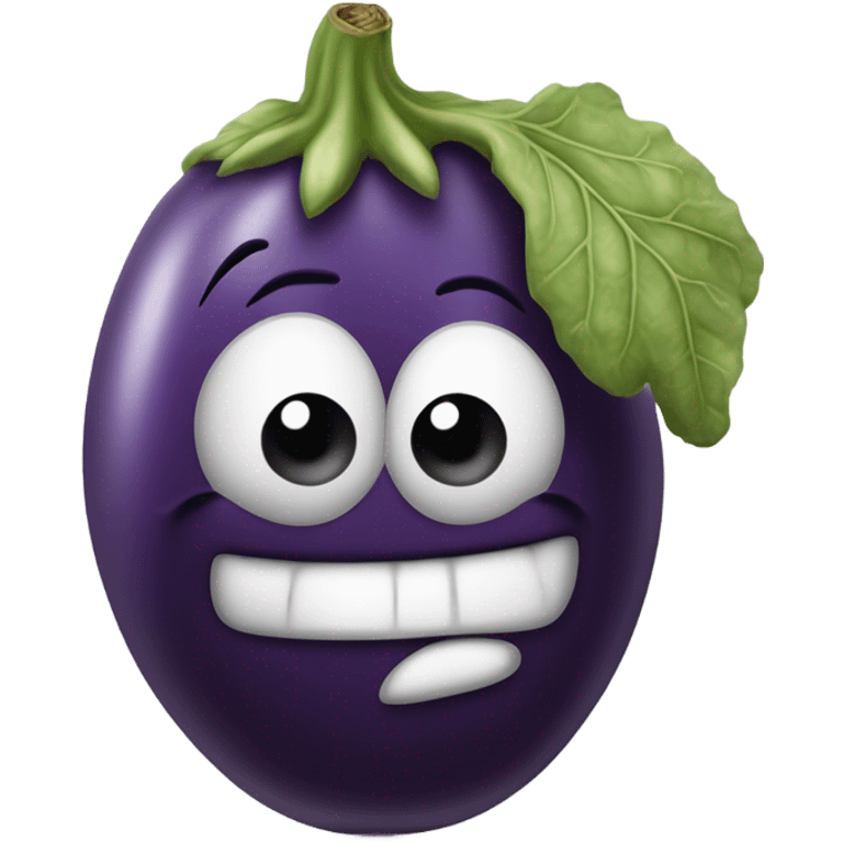 Very tired eggplant emoji