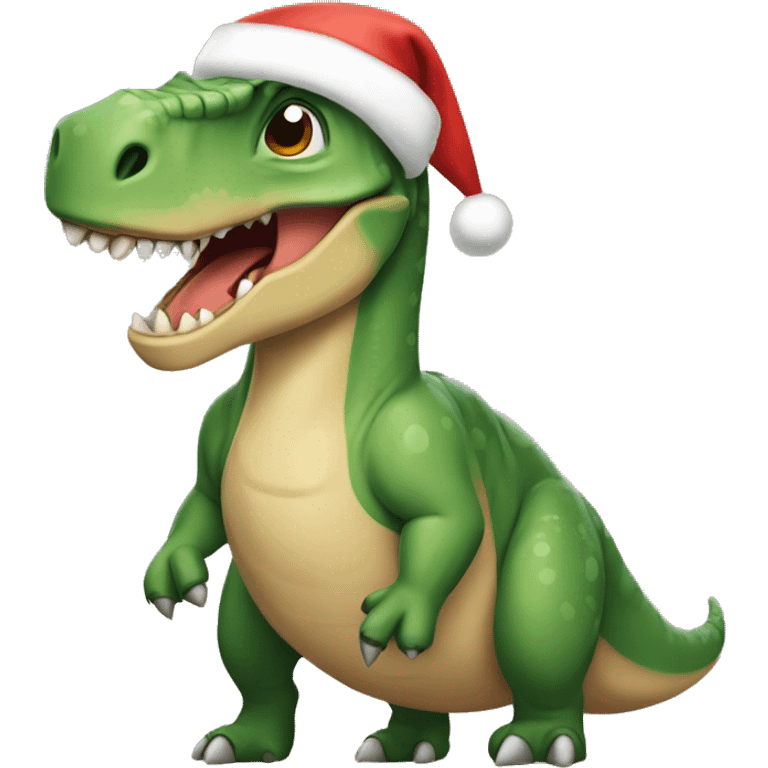 Dinosaurio navidad emoji