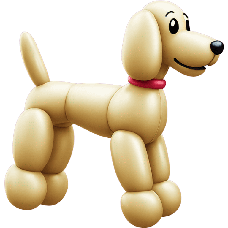 classic balloon dog made from a balloon emoji