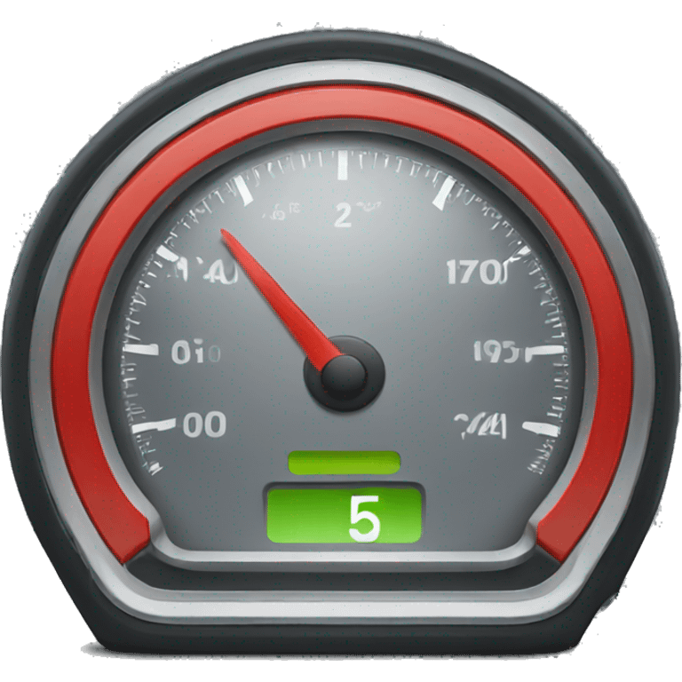 Speed dashboard red emoji