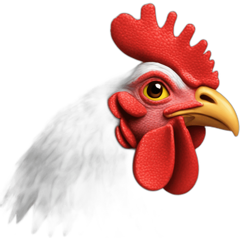 Gallo rojo emoji