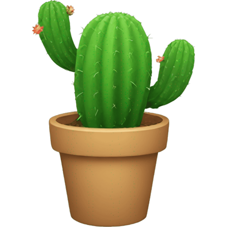 Flying cactus emoji