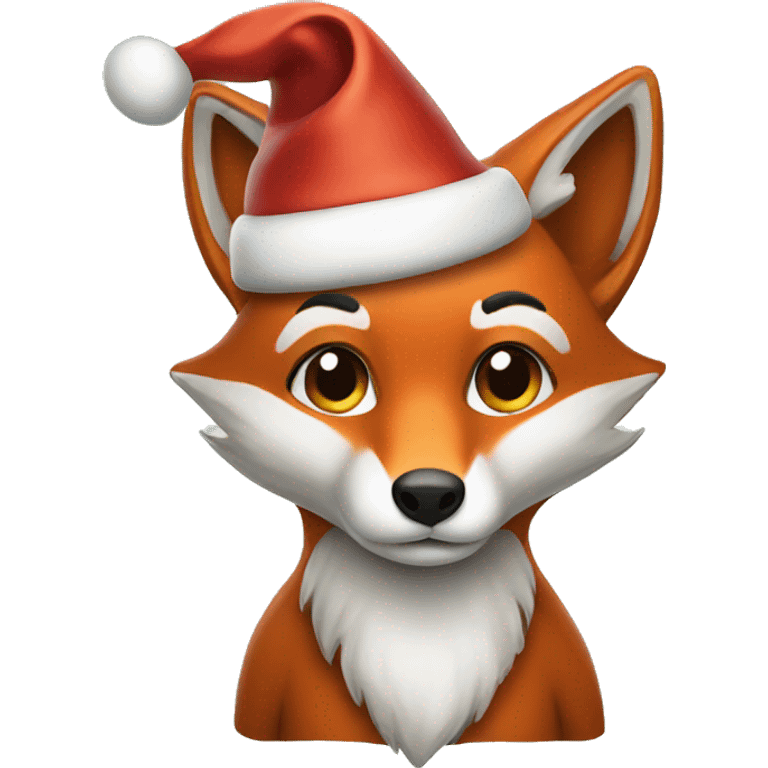 christmas fox emoji