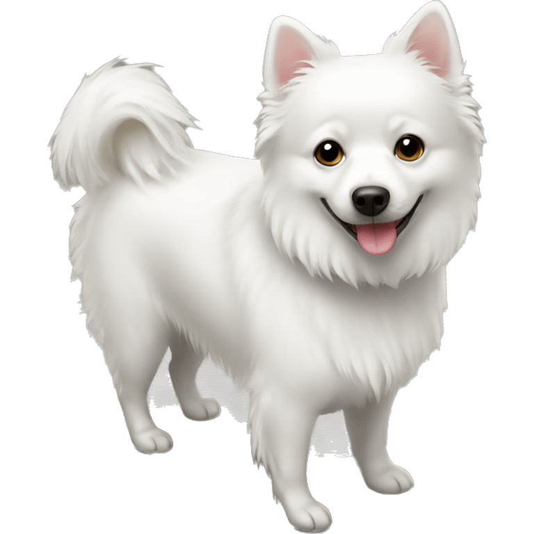 White Spitz dog emoji