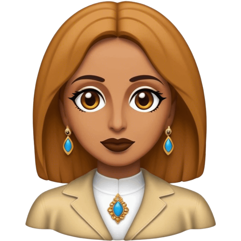 Cinematic Realistic Fairuz Pop Culture Emoji, featuring an iconic portrayal of the legendary singer rendered with vibrant textures and soulful, dynamic lighting. emoji