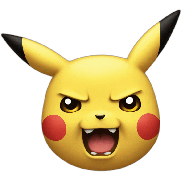 Angry pikachu emoji