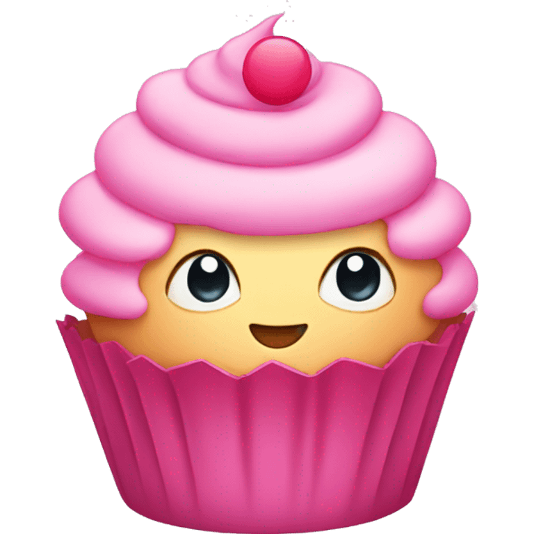 pink cupcake cute emoji