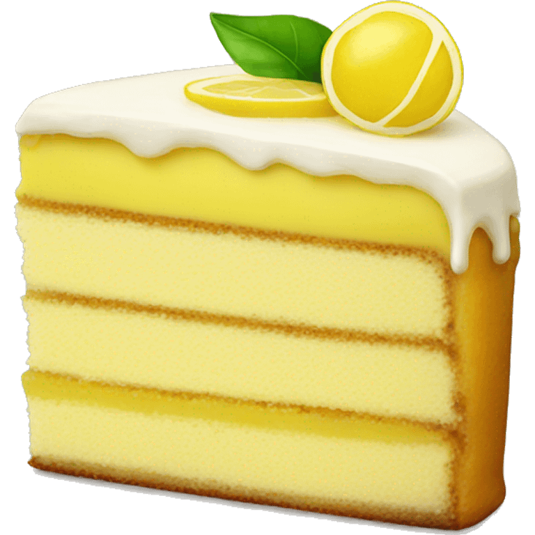 Lemon cake emoji