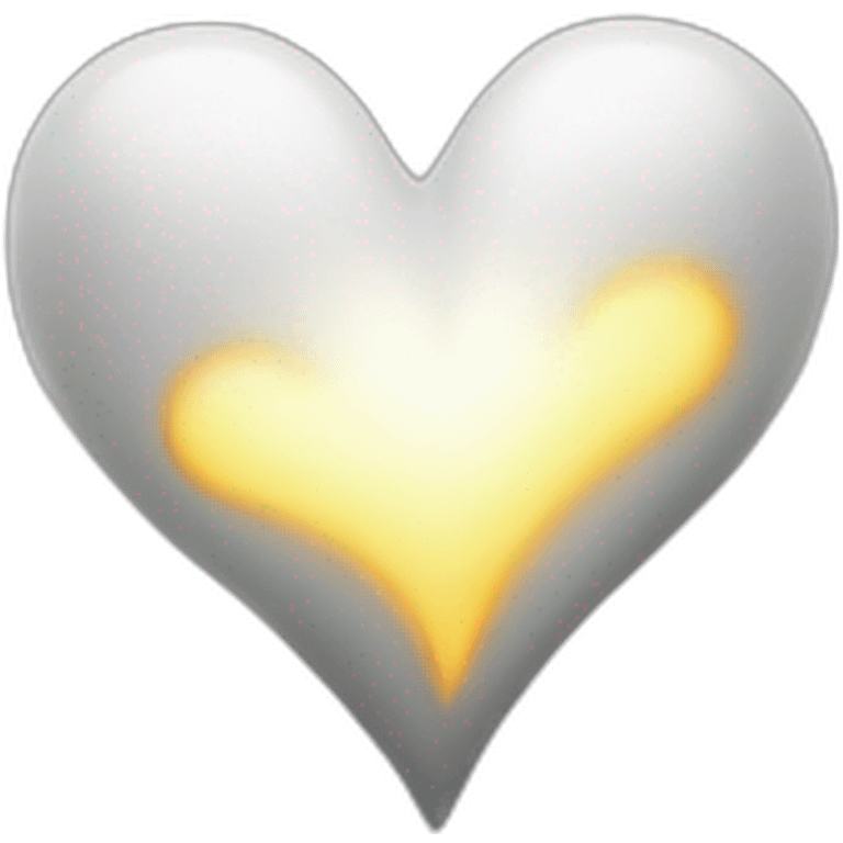 white heart with black flash emoji emoji