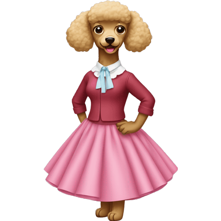 Poodle skirt emoji