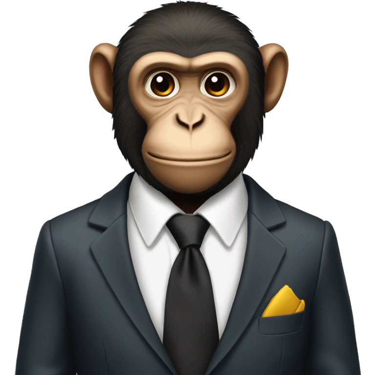 Monkey with suit emoji