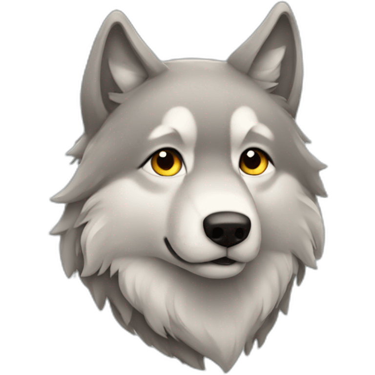 soft wolf emoji