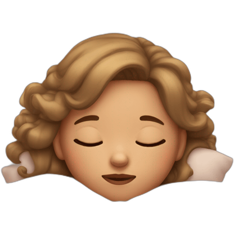 little girl sleeping emoji