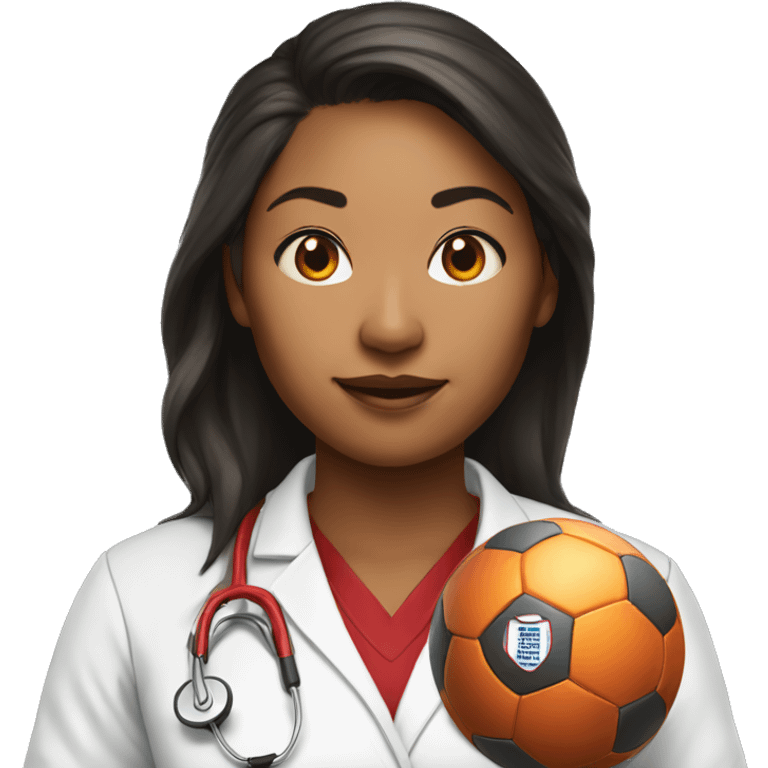 stanford physician asian black woman giving viewer a soccer red card emoji