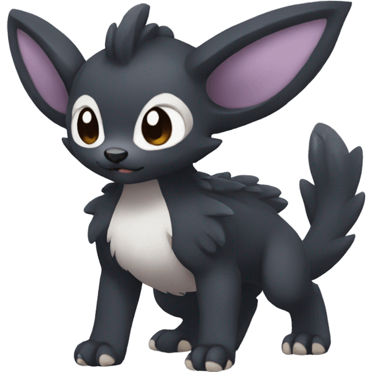 Cute cool dark animal hybrid Fakemon full body emoji