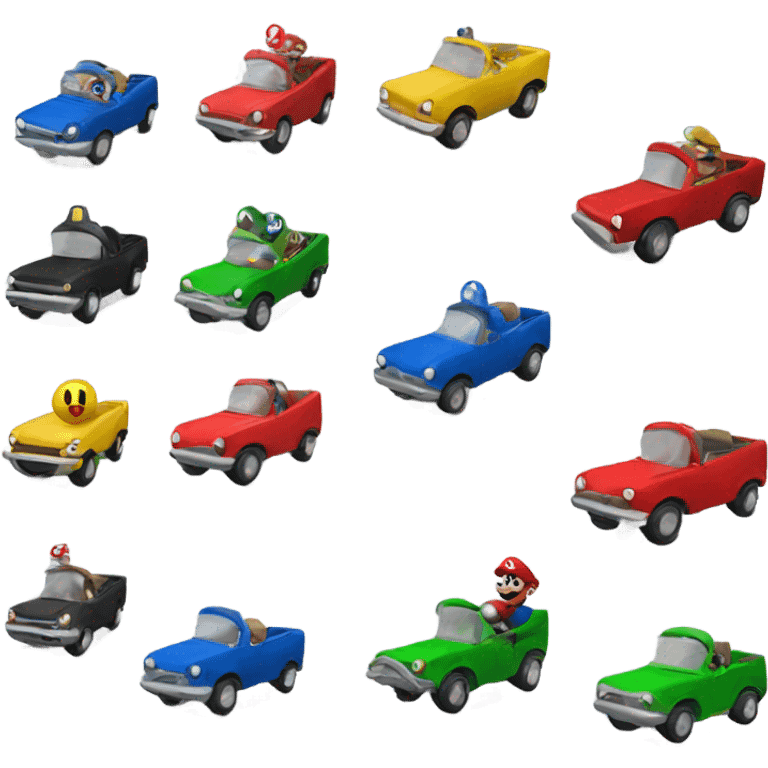 mario bros cars emoji