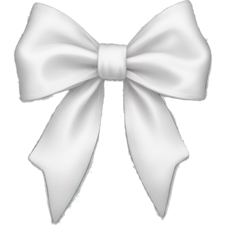 white satin bow emoji