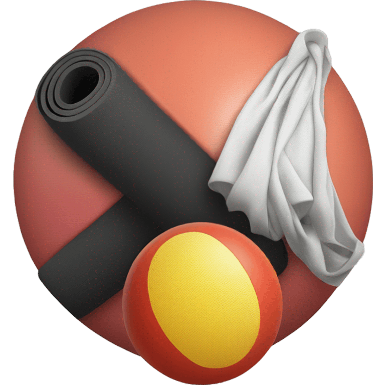 yoga mat and ball emoji