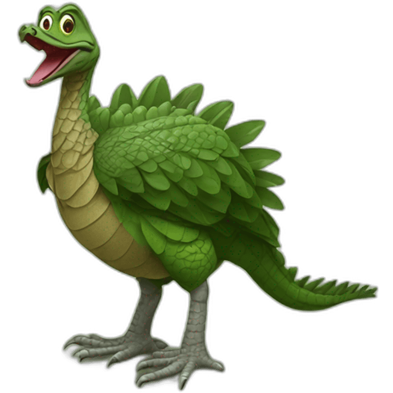 crocodile turkey emoji