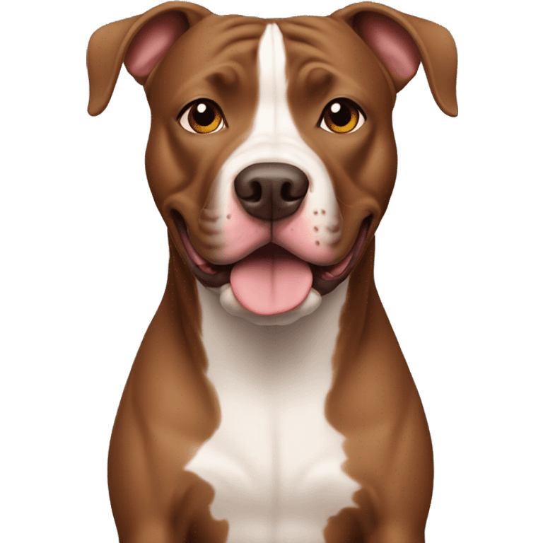 Brown pitbull emoji