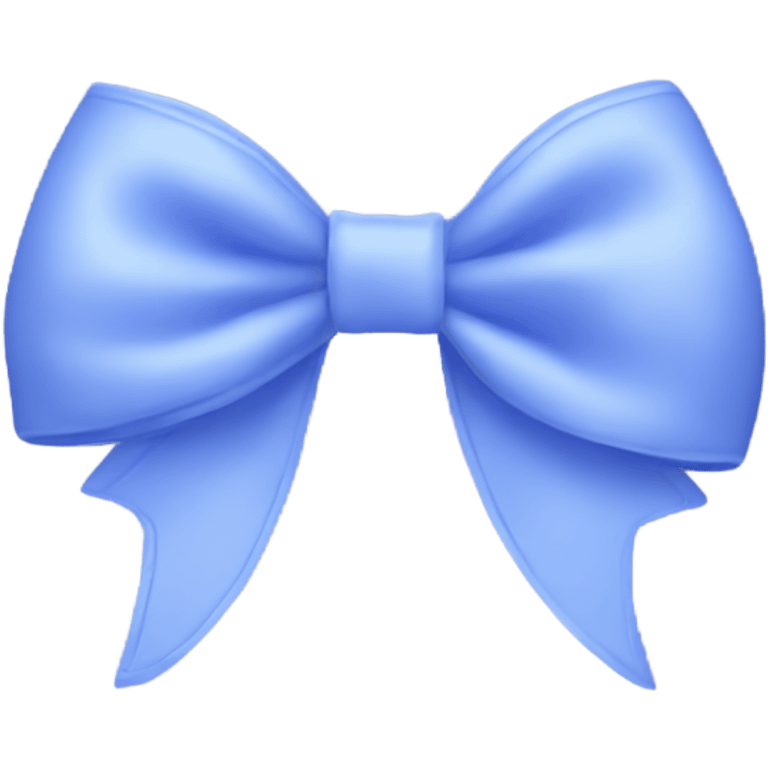 Periwinkle bow emoji