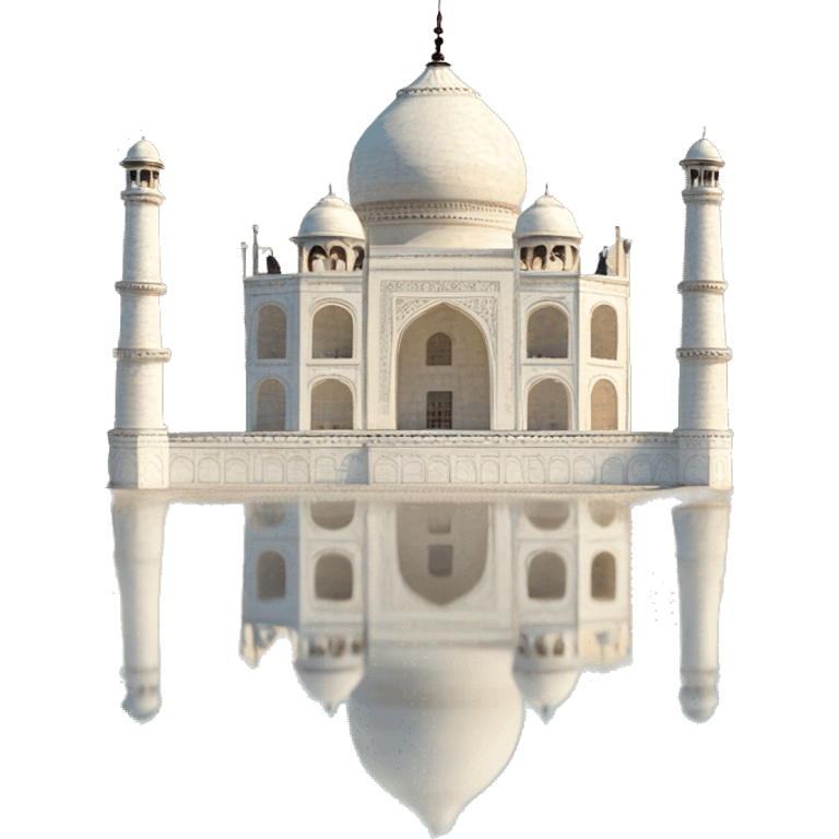 taj mahal with beach  emoji