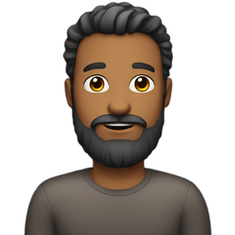 Bearded daddy emoji