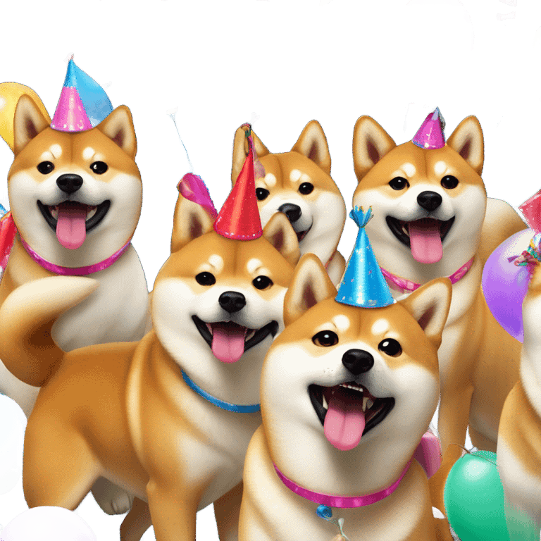 Shiba Inu party emoji