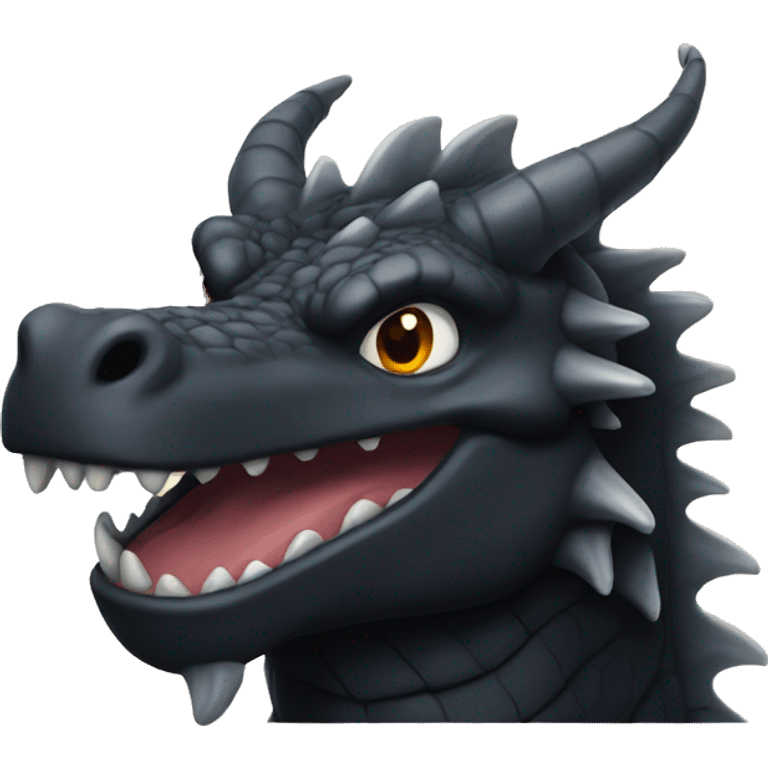 Big black dragon  emoji