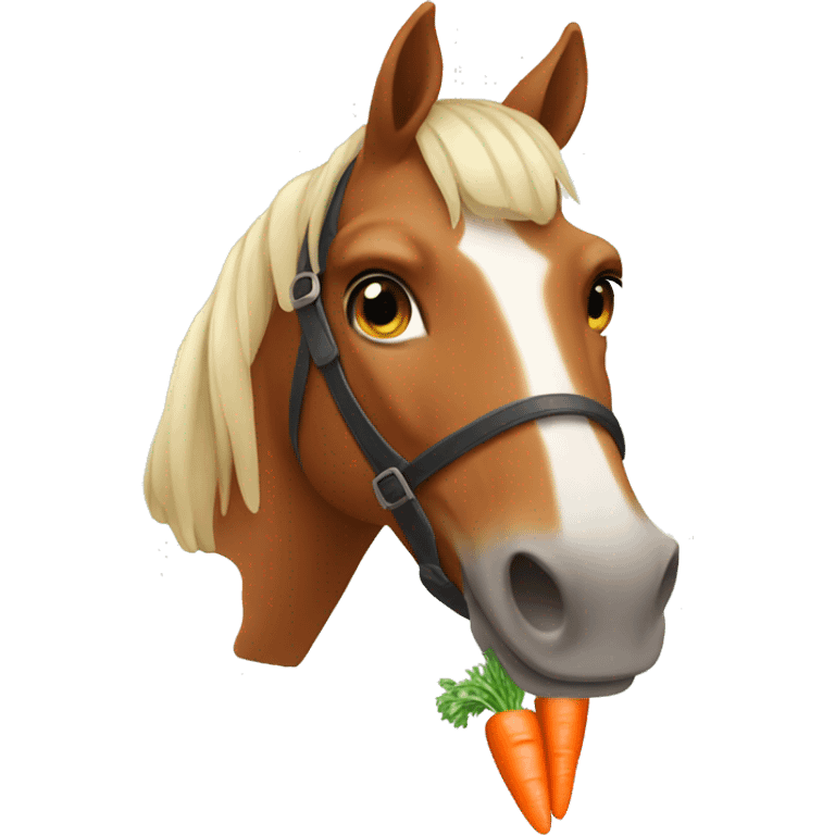 Horse with carrots  emoji