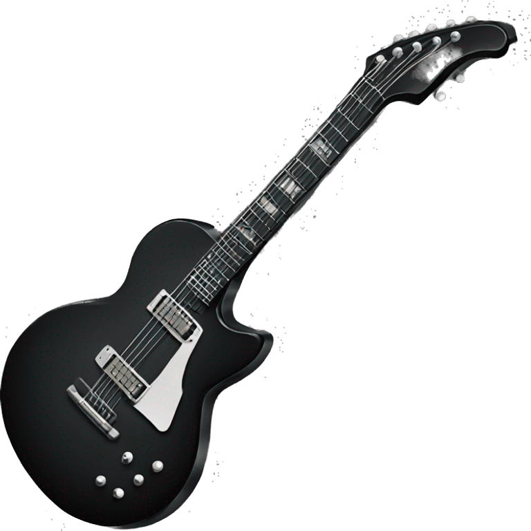 Black guitar emoji