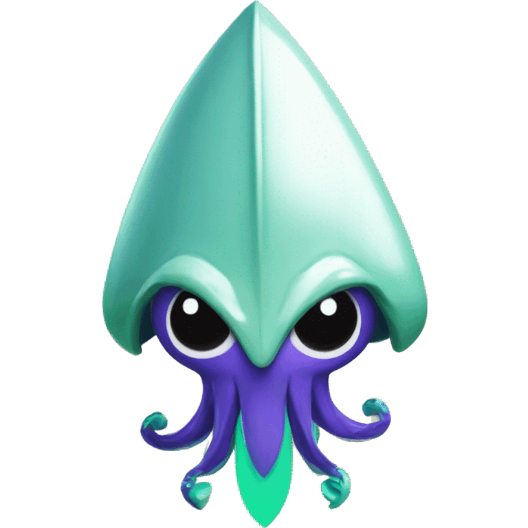 splatoon squid with sword and shield emoji