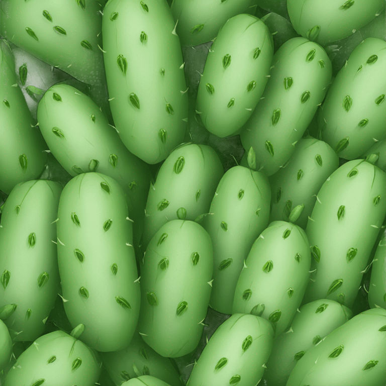 round Nopal without pot emoji