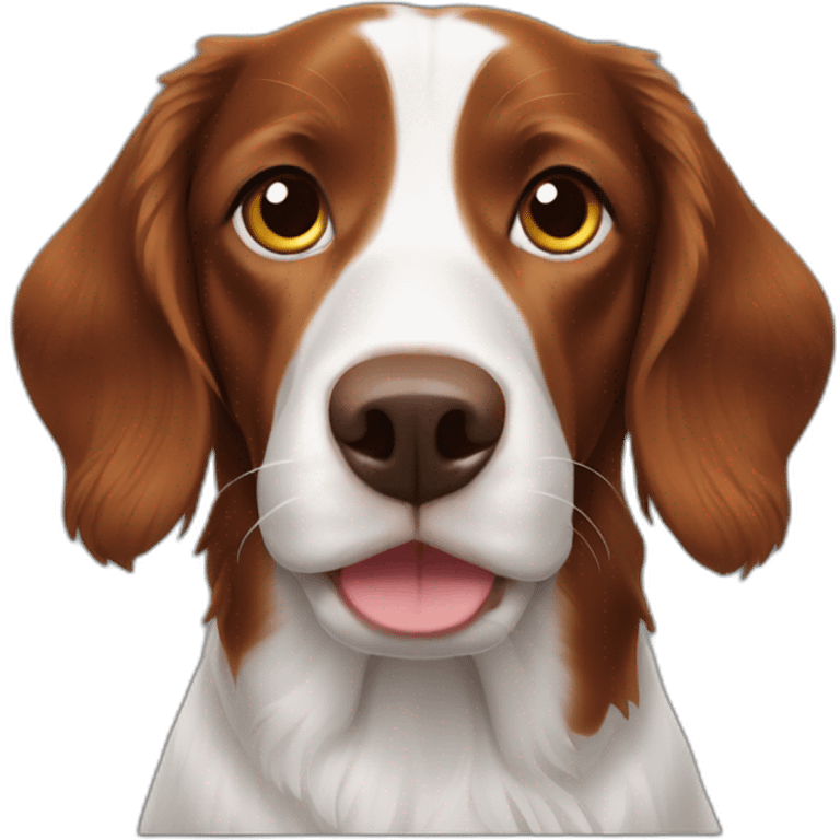 Brittany spaniel dog in black emoji