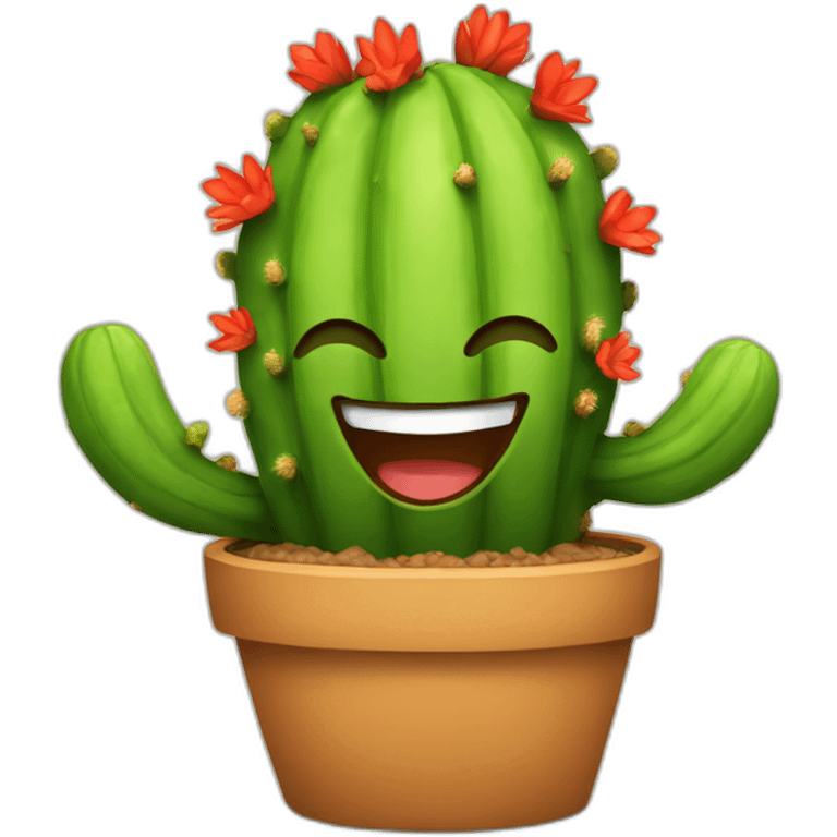 laughing cactus emoji