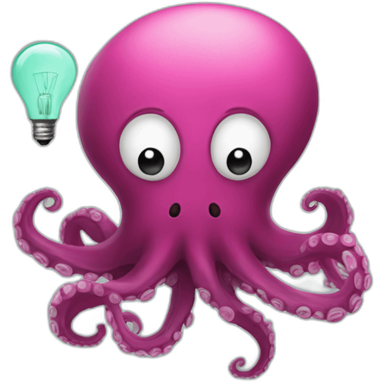 Octopus+bulb  emoji